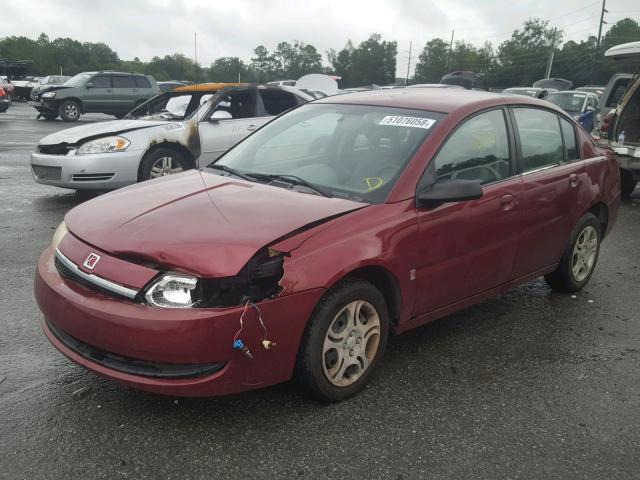 1G8AJ52F74Z230839 - 2004 SATURN ION LEVEL MAROON photo 2