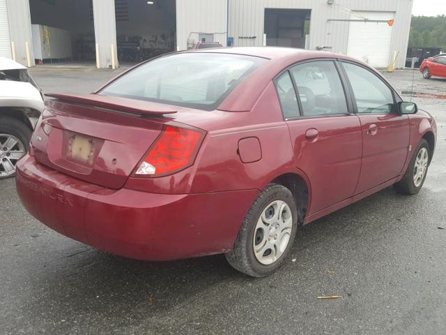 1G8AJ52F74Z230839 - 2004 SATURN ION LEVEL MAROON photo 4