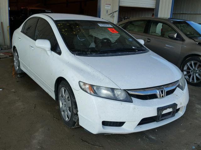 2HGFA16509H539938 - 2009 HONDA CIVIC LX WHITE photo 1