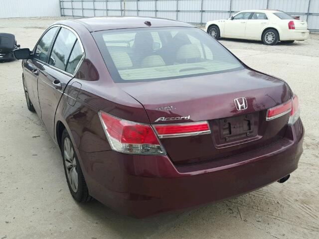 1HGCP2F84CA123415 - 2012 HONDA ACCORD EXL RED photo 3