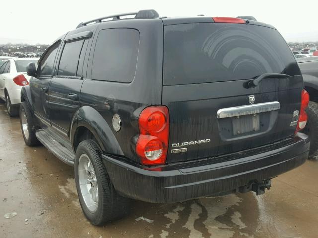 1D4HB58256F171027 - 2006 DODGE DURANGO LI BLACK photo 3