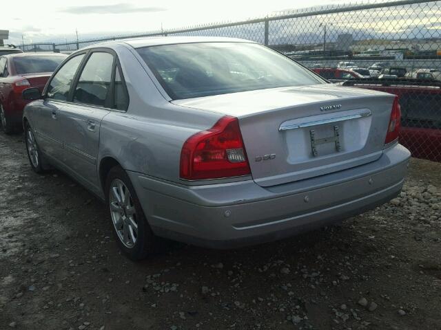 YV1TS59H841363346 - 2004 VOLVO S80 2.5T SILVER photo 3