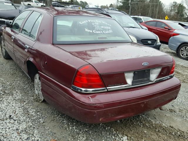 2FAFP74VX6X112809 - 2006 FORD CROWN VICT MAROON photo 3