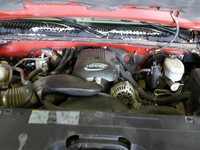 2GCEK19T731203091 - 2003 CHEVROLET SILVERADO RED photo 7