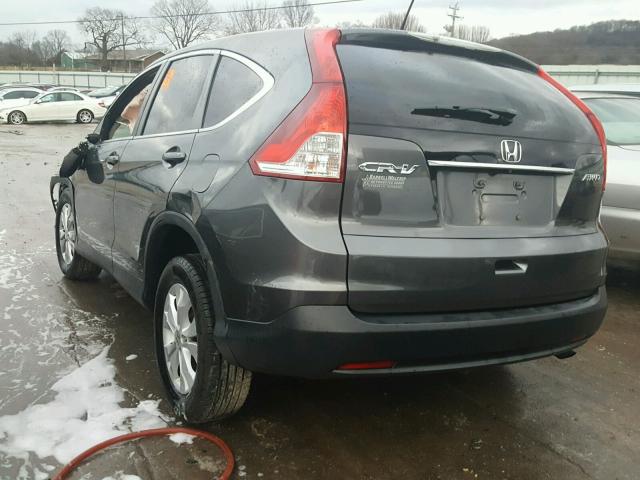 2HKRM4H57DH665070 - 2013 HONDA CR-V EX CHARCOAL photo 3