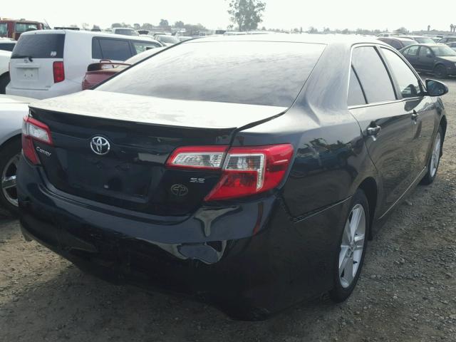 4T1BF1FK0EU306827 - 2014 TOYOTA CAMRY L BLACK photo 4