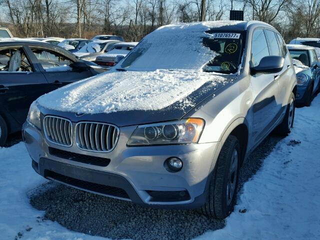 5UXWX5C59CL727519 - 2012 BMW X3 XDRIVE2 GRAY photo 2