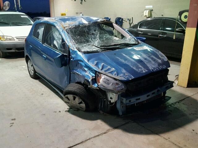 ML32A3HJ8EH023459 - 2014 MITSUBISHI MIRAGE DE BLUE photo 1