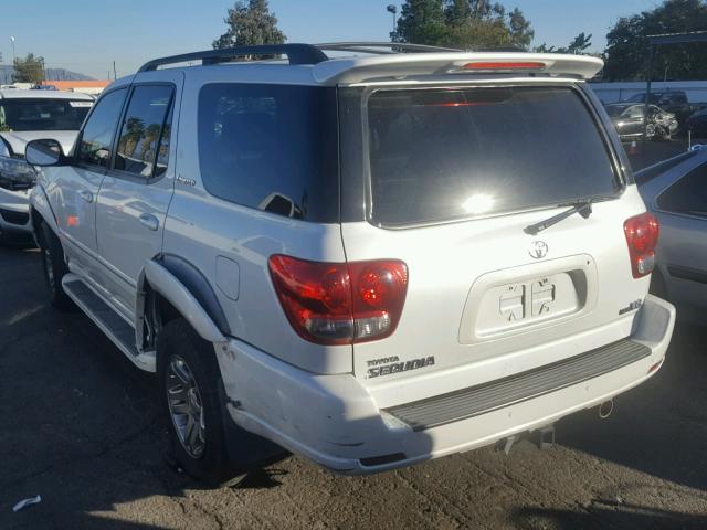 5TDZT38A07S290812 - 2007 TOYOTA SEQUOIA LI WHITE photo 3