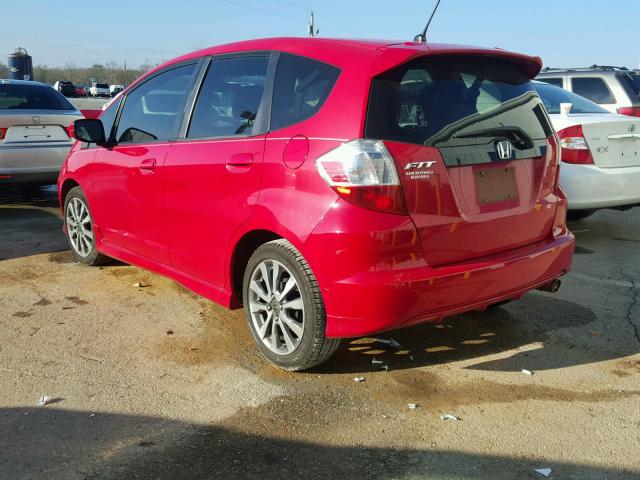 JHMGE8H58CC019671 - 2012 HONDA FIT SPORT RED photo 3