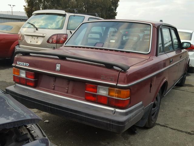 YV1AA8844L1414950 - 1990 VOLVO 240 BASE RED photo 4