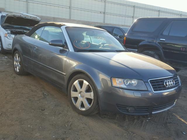 WAUAC48H26K004929 - 2006 AUDI A4 1.8 CAB GRAY photo 1