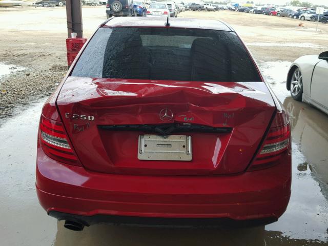 WDDGF4HB2EA944898 - 2014 MERCEDES-BENZ C 250 RED photo 9