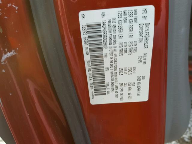 1A4GP45R36B620812 - 2006 CHRYSLER TOWN & COU Qırmızı foto 10