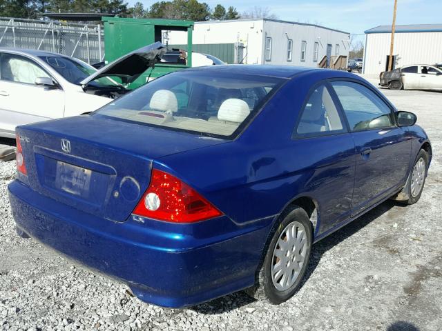 1HGEM22545L016420 - 2005 HONDA CIVIC LX BLUE photo 4