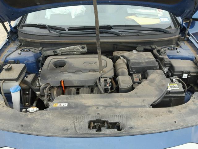 5NPE34AF4FH037295 - 2015 HYUNDAI SONATA SPO BLUE photo 7