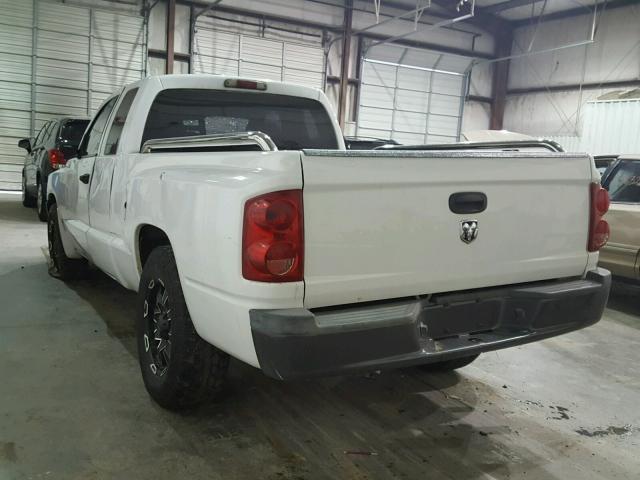 1D7HE22K56S713865 - 2006 DODGE DAKOTA ST WHITE photo 3