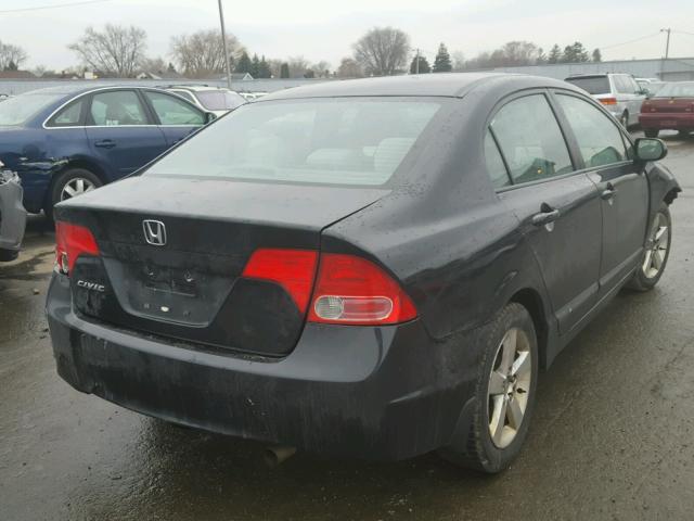1HGFA16818L017928 - 2008 HONDA CIVIC EX BLACK photo 4