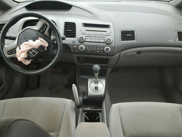 1HGFA16818L017928 - 2008 HONDA CIVIC EX BLACK photo 9