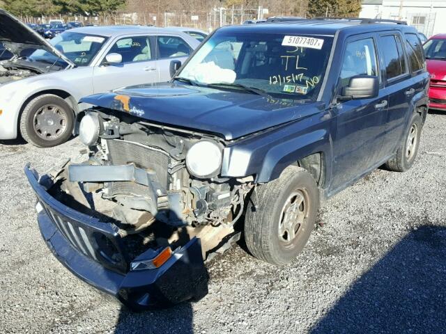 1J8FF28W28D702850 - 2008 JEEP PATRIOT SP BLUE photo 2