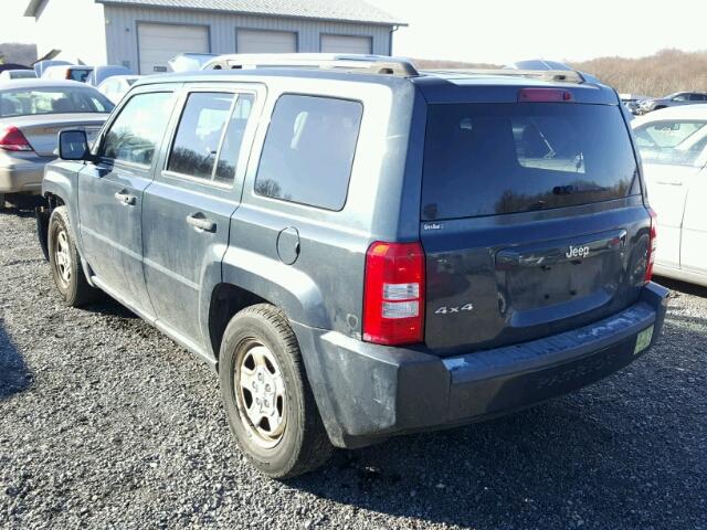 1J8FF28W28D702850 - 2008 JEEP PATRIOT SP BLUE photo 3