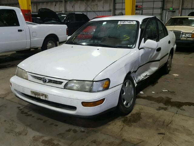 1NXBB02EXVZ625612 - 1997 TOYOTA COROLLA DX WHITE photo 2