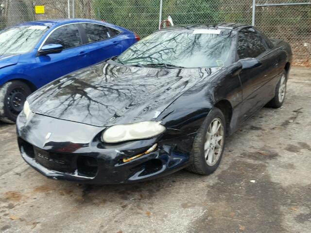 2G1FP22K612148954 - 2001 CHEVROLET CAMARO BLACK photo 2