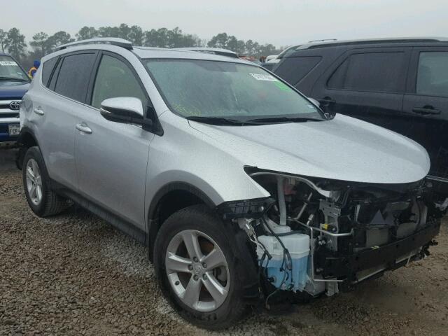 JTMWFREV6EJ018022 - 2014 TOYOTA RAV4 XLE SILVER photo 1