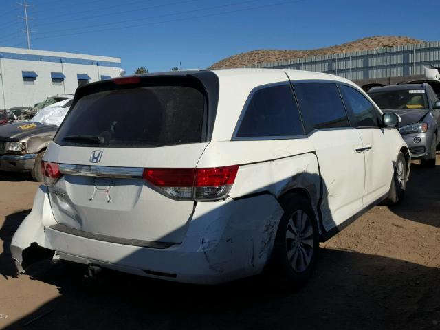 5FNRL5H41EB067816 - 2014 HONDA ODYSSEY EX WHITE photo 4