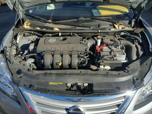 3N1AB7AP0EL686136 - 2014 NISSAN SENTRA S SILVER photo 7