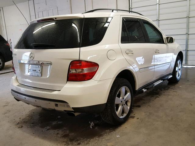 4JGBB75E06A092970 - 2006 MERCEDES-BENZ ML 500 WHITE photo 4