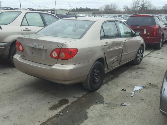 2T1BR30E15C351167 - 2005 TOYOTA COROLLA CE GOLD photo 4