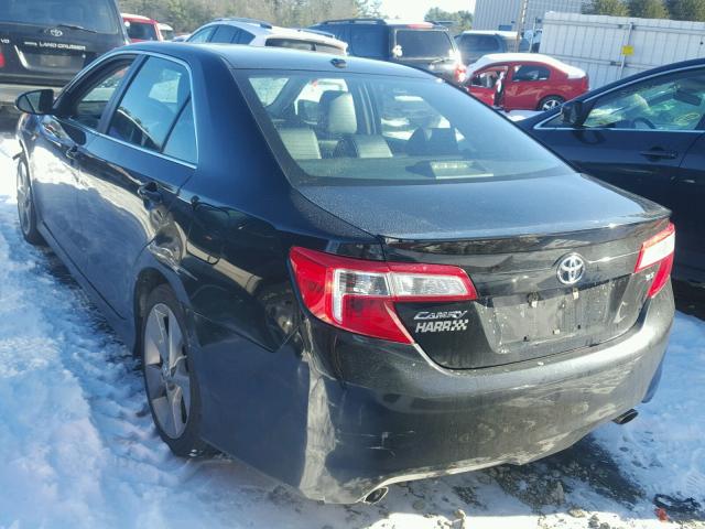 4T1BK1FK7CU519931 - 2012 TOYOTA CAMRY SE BLACK photo 3