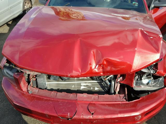 1ZVHT80N975324286 - 2007 FORD MUSTANG RED photo 7