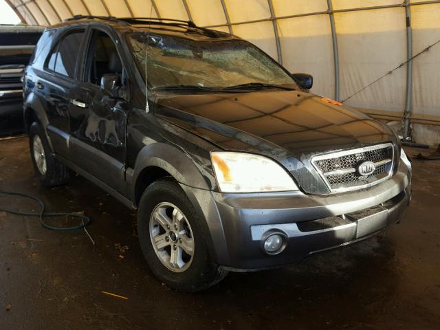 KNDJD733X35040858 - 2003 KIA SORENTO EX BLACK photo 1