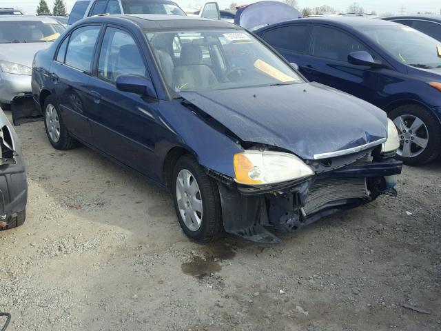 2HGES26742H541147 - 2002 HONDA CIVIC EX BLUE photo 1