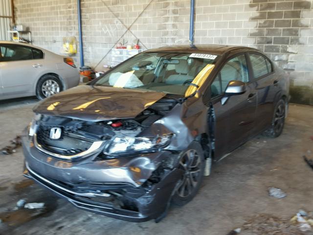 19XFB2F87DE057791 - 2013 HONDA CIVIC EX ნაცრისფერი ფოტო 2