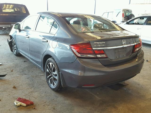 19XFB2F87DE057791 - 2013 HONDA CIVIC EX ნაცრისფერი ფოტო 3