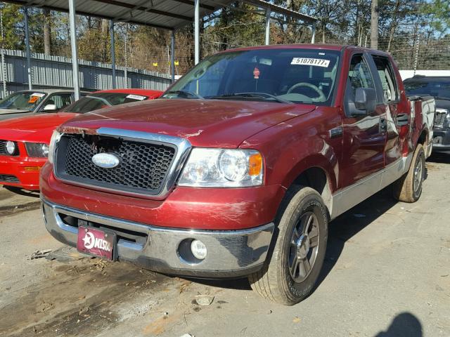 1FTPW12V87KD66086 - 2007 FORD F150 SUPER RED photo 2