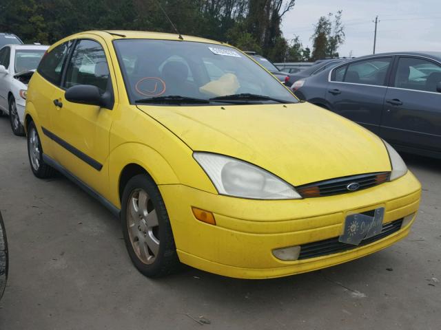 3FAFP31331R179609 - 2001 FORD FOCUS ZX3 YELLOW photo 1