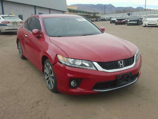 1HGCT2B86EA007234 - 2014 HONDA ACCORD EXL RED photo 1