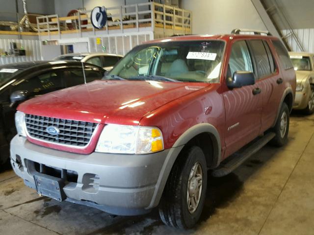 1FMZU62E72ZA92659 - 2002 FORD EXPLORER X MAROON photo 2