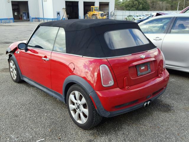 WMWRH33516TK57844 - 2006 MINI COOPER S RED photo 3