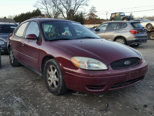 1FAFP56UX6A137601 - 2006 FORD TAURUS SEL BURGUNDY photo 1