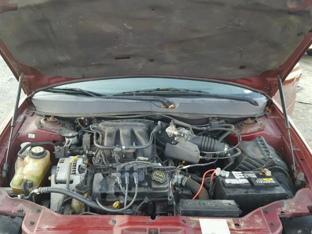 1FAFP56UX6A137601 - 2006 FORD TAURUS SEL BURGUNDY photo 7