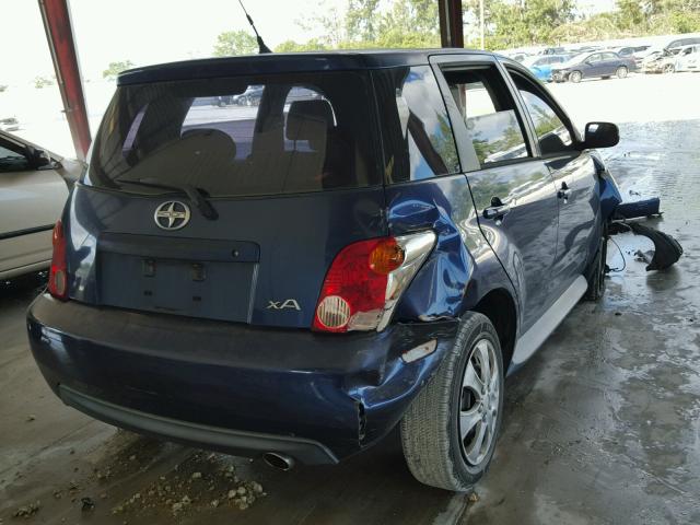 JTKKT624450118118 - 2005 TOYOTA SCION XA BLUE photo 4