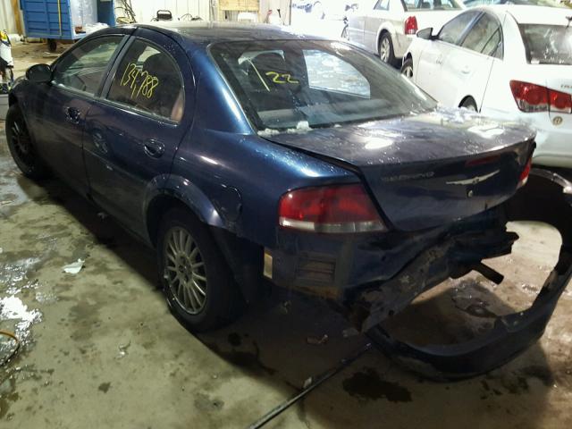 1C3EL46XX6N149301 - 2006 CHRYSLER SEBRING BLUE photo 3