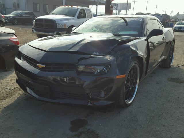 2G1FB1E32F9252000 - 2015 CHEVROLET CAMARO LS BLACK photo 2