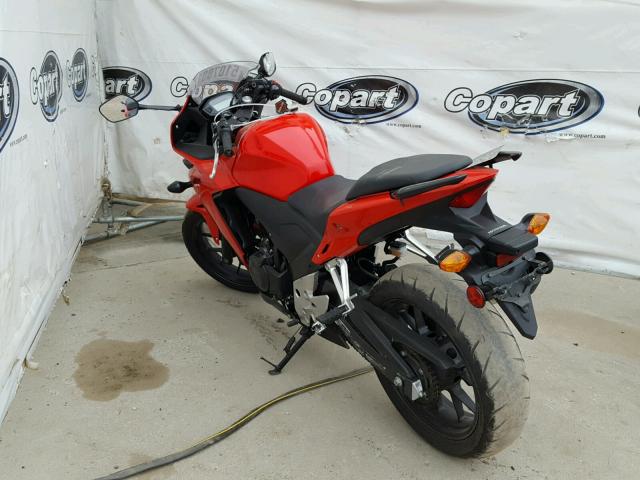 MLHPC446XE5101727 - 2014 HONDA CBR500 R RED photo 3