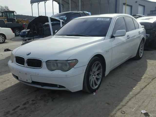 WBAGL63575DP74243 - 2005 BMW 745 I WHITE photo 2